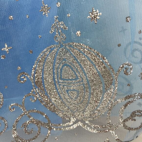 Cinderella Princess Costume Dress – Sparkly Blue Ball Gown - Picture 6 of 10